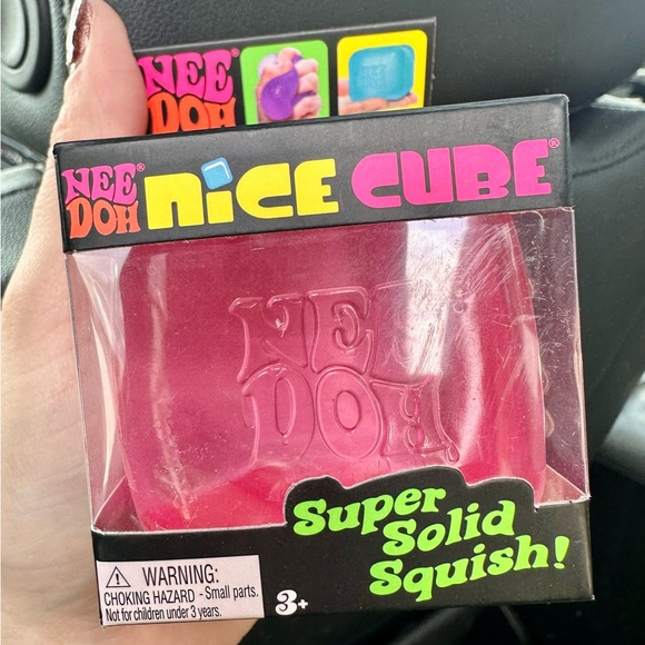 NeeDoh Other - NeeDoh Nice Cube Squeeze Toy - PINK & BRAND NEW